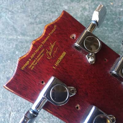 Vintage Icon V6 SG Junior Electric Guitar Roadworn image 11