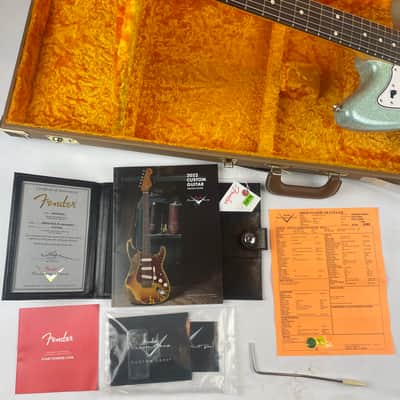 Fender Custom Shop '59  Reissue Jazzmaster NOS WW10 Original Case, Near Mint , with cert, and all case candy. image 9