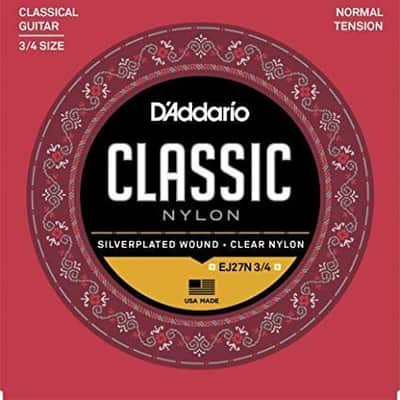D'Addario EJ27N 3/4 Student Nylon Fractional Classical Guitar Strings Normal Tension image 1