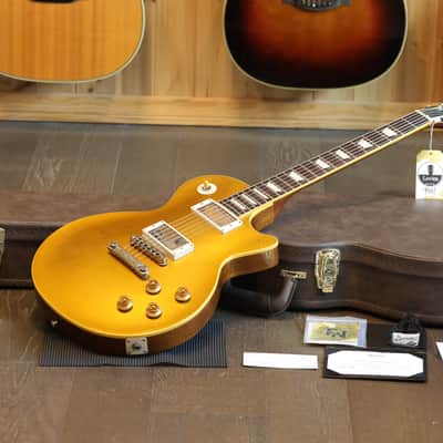 2023 Heritage H-150CC Custom Shop Electric Guitar Aged Gold Top + OHSC image 1