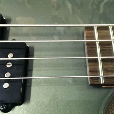 Ibanez Soundgear Gio GSR100 4-String Bass Guitar, Grey Metallic, P Style Pickup image 4