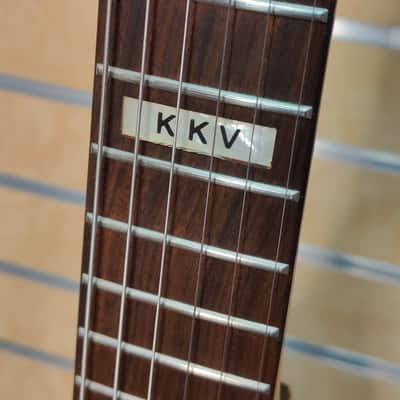 B.C. Rich KVV Signature Special c. 2005 - Black w/ tribal graphic image 3