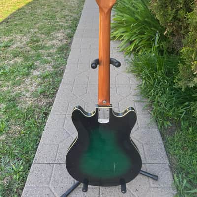 Teisco Del Rey EP-7 Hollow Body Vintage Guitar 1960's Greenburst image 2