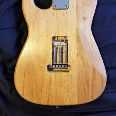 Custom Build "Flinty Minty" Strato-liscious Natural Alder/Maple Mint Green Pickguard Cream Knob/Tips image 9