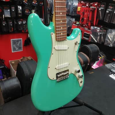 2021 Fender Player Duo Sonic, Pau Ferro Fingerboard, Sea Foam Green w/ Locking Tuners (USED) "Made In Mexico" image 3