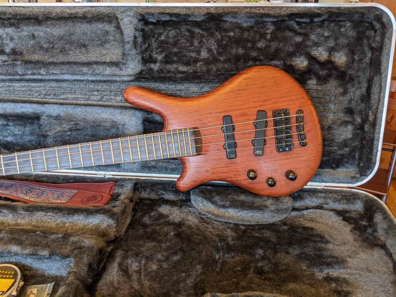 Left-Handed 1996 Warwick Thumb NT4 Natural Bubinga image 1