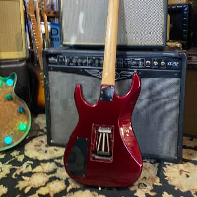 Squier by Fender HM Heavy Metal Super Strat MIK HM-2? 1989 - Metallic Burgundy image 6