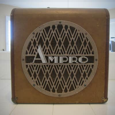 AMPRO Speaker Cabinet 12" 16 OHM Jensen Plug & Play Circa-1948-Brown Wrap image 2