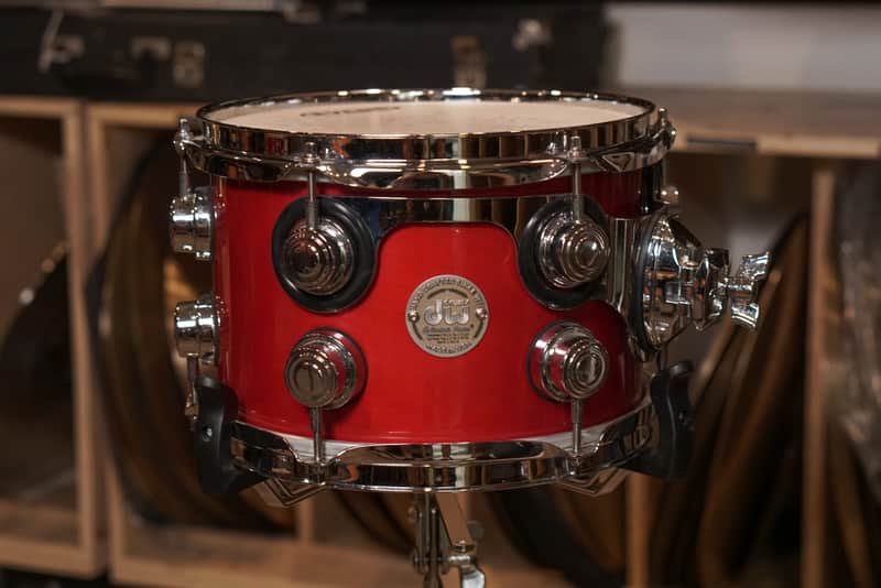 DW 7x10" Collector's Series Tom - 2003 Red Lacquer - Carl Allen image 1