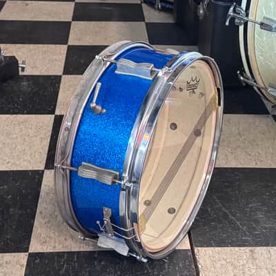 Ludwig Pioneer Snare Drum 1964  - Blue Sparkle image 2