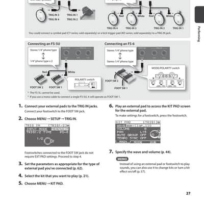 Roland SPD-SX — 4 in 1 Owners Manual Guide Instructions — 100 Pages — USA Made image 9