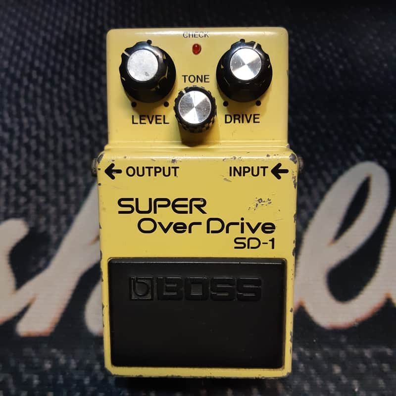 Boss SD-1 Super OverDrive (Black Label) JAN 1986 MIJ JRC Op Amp image 1