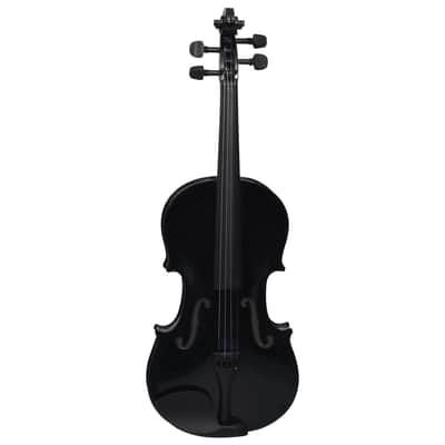 Cxxss Violin Full Set with Bow and Chin Rest Black 4/4-Black image 4