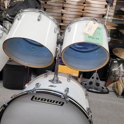 Ludwig Vintage 5-Piece Shell Pack with Concert Tom's 24/13/14/15/16 1970s - White image 3