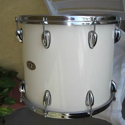 Slingerland HSS Lite 90s era White Lacquer Rack Tom 15X13 Stick Saver Hoops Beautiful NOS Cond! image 2