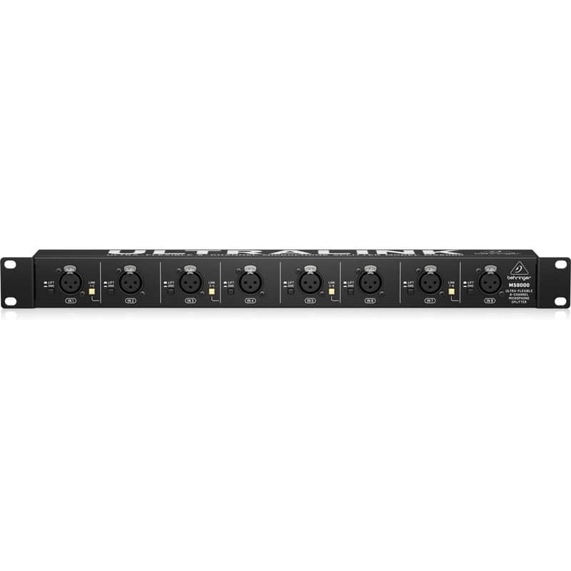 Behringer Ultralink MS8000 | Ultra Flexible 8 Channel Microphone Splitter image 1
