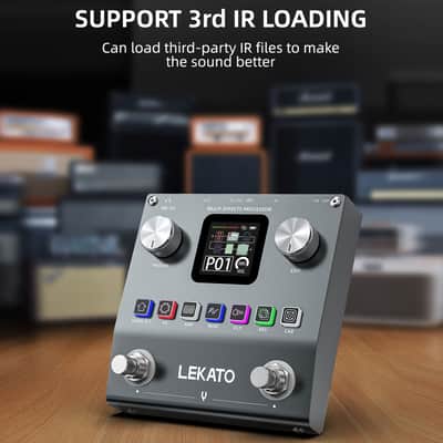 LEKATO ME-01 Multi Effect Guitar Pedal Mini Electric Guitar Bass Effects Pedal 80 Editable Preset 6 Effects Modules image 3