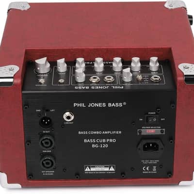 Phil Jones Bass BG-120 Bass Cub Pro Combo Amplifier (120 Watts, 2x5"), Red image 6