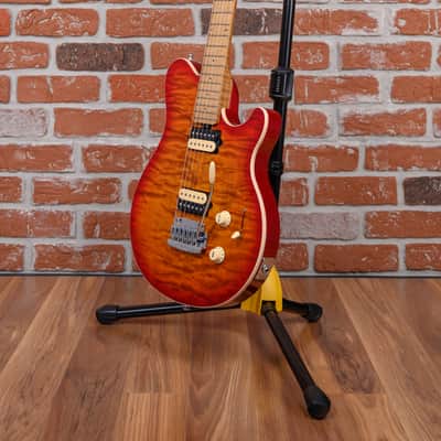 Ernie Ball Music Man Willcutt Limited Axis Super Sport HH Quilted Maple Top Lava Burst 2019 w/OHSC image 5