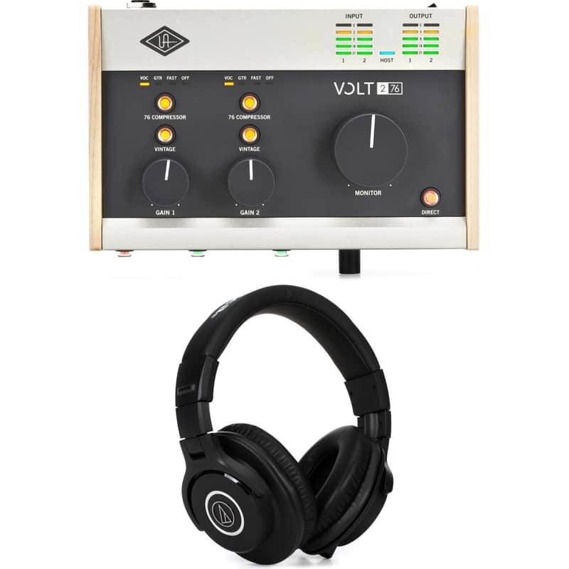 Universal Audio Volt 276 USB-C Audio Interface and Headphones image 1