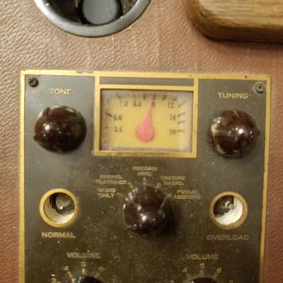 Meissner Rare Vintage lo-fi 78 33 RPM record cutting recording lathe PA System tube 9-1065 1940s - Tweed image 5