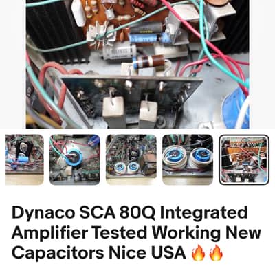 Dynaco SCA-80Q - Brushed aluminum face with metal body image 5