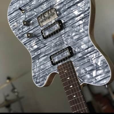Rhoney Vireo 2010s Sky Blue Pearloid drum wrap top mastery bridge image 2