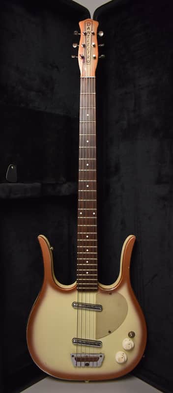 c. 1958 Danelectro Longhorn Baritone Copper Burst w/HSC image 1