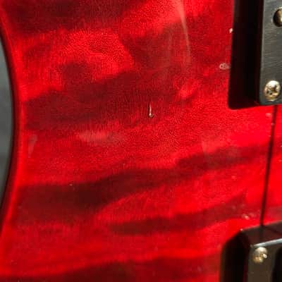 ESP LTD MH-100 QM NT See Thru Black Cherry w/ ESP HSC image 10