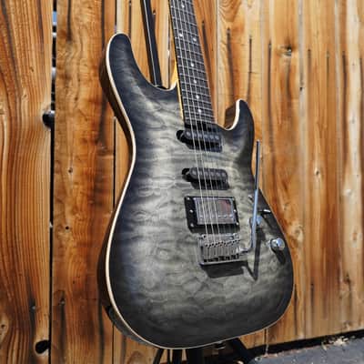 Schecter DIAMOND SERIES PROTOTYPE California Classic - Charcoal Burst 6-String w/ Hard Case (2023) image 6