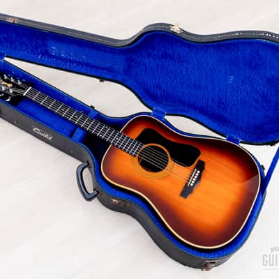 1976 Guild D-50 Bluegrass Special Vintage Dreadnought Acoustic Guitar Sunburst w/ Case, USA Westerly image 20