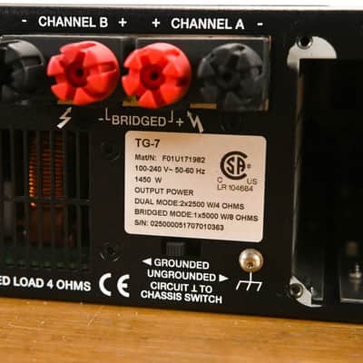 Electro-Voice (EV) TG-7 Tour-Grade Stereo Power Amplifier CG01YC9 imagen 10