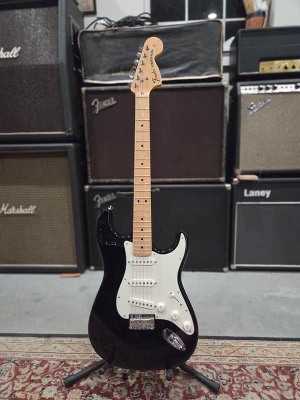 Fender/Warmouth Swamp Ash 70s Hardtail Stratocaster Partscaster - Black W/ HSC (C016-13) image 1