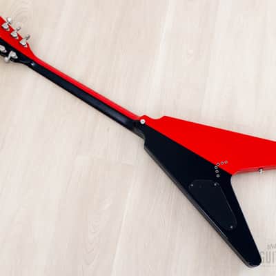 2015 Dean Custom Shop USA Michael Schenker Red Black Flying V, Signed 1 of 50 w/ Case, CoA, Tags image 12