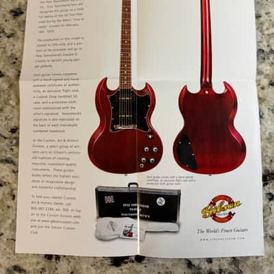 Gibson Pete Townsend SG Brochure 2000 image 2
