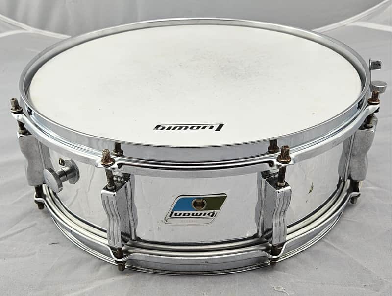 Ludwig Rocker II Wood Snare Drum 5x14 1984 - Chrome Over Wood image 1