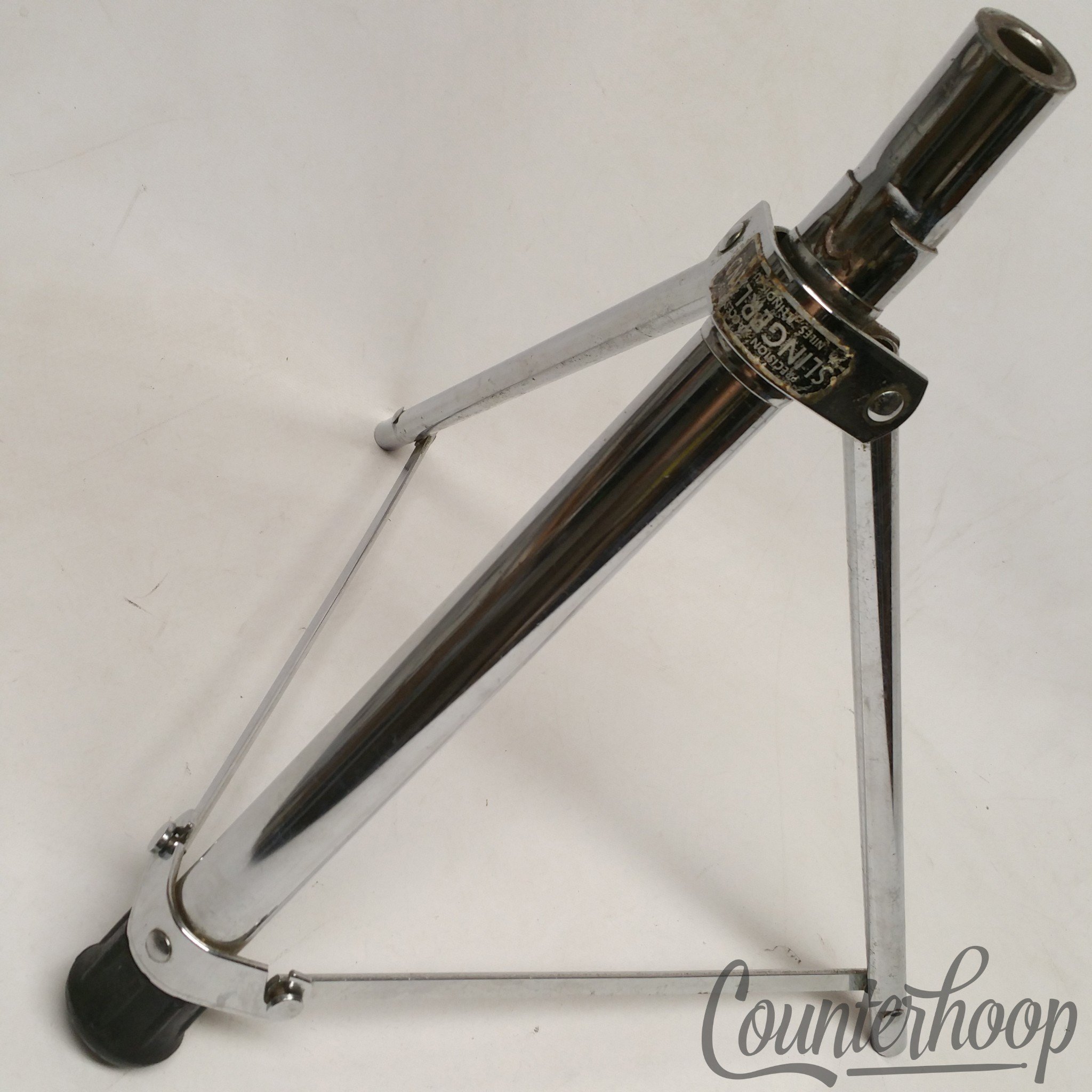 Slingerland Drum Throne Vintage 70s Niles Tube Legs Chrome USA Tripod Base Part — main photograph