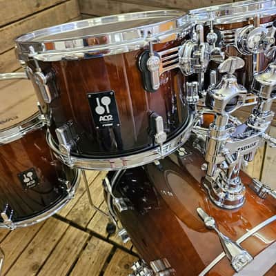 Drum Kit Sonor AQ2 Series 7ply Maple Safari Brown Fade USED! RKAQK220626 image 5