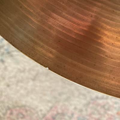 Vintage Swiss made Paiste mod. 602 Formula 14" Hand made Hi-Hats cymbal pair 1965-1975 jazz rock image 8