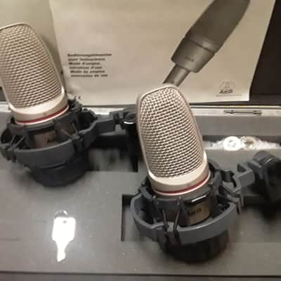 Pair of Akg Studio Condenser Mic's + Shockmounts, Cables & Locking Case (*Great for Drum Overheads*) image 8