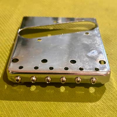 Fender Six Section Bridge For Telecaster Guitar - Chrome image 4