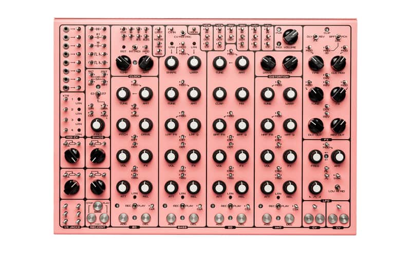 SOMA Laboratory Pulsar-23 Semi-Modular Drum Machine - Screw Version (Pink) image 1