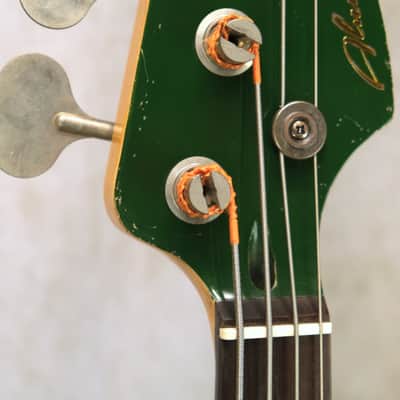 Luthier Made Jazz Bass 2023 - Aged British Racing Green image 4
