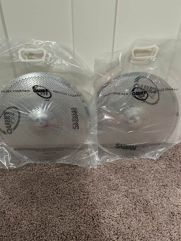 Sabian Quiet Tone Hi Hat Cymbals 14” NEW image 1