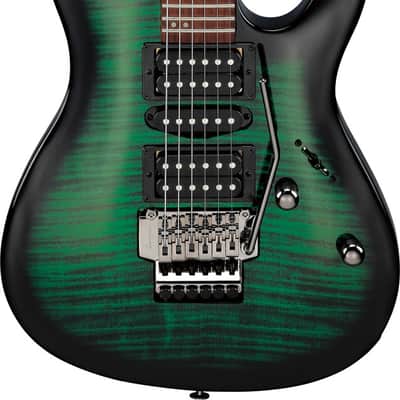 Ibanez KIKOSP3-TEB Kiko Loureiro Signature Electric Guitar 6-String - Transparent Emerald Burst image 1