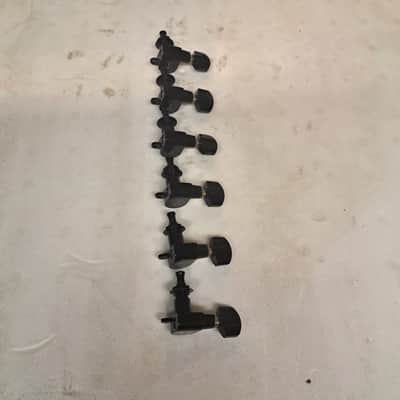 Schaller NOS locking tuners complete set 6 inline left - Black image 1