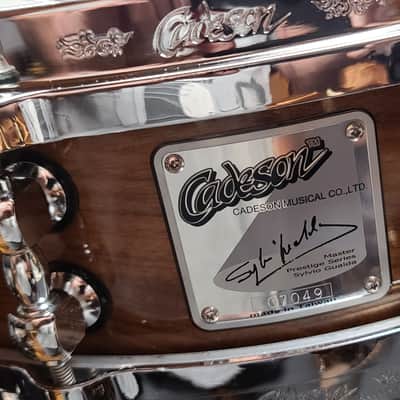 Cadeson Drum Co. 4"x14" Piccolo Snare Drum 1970's - WALNUT MAPLE BIRCH & CHERRY image 15