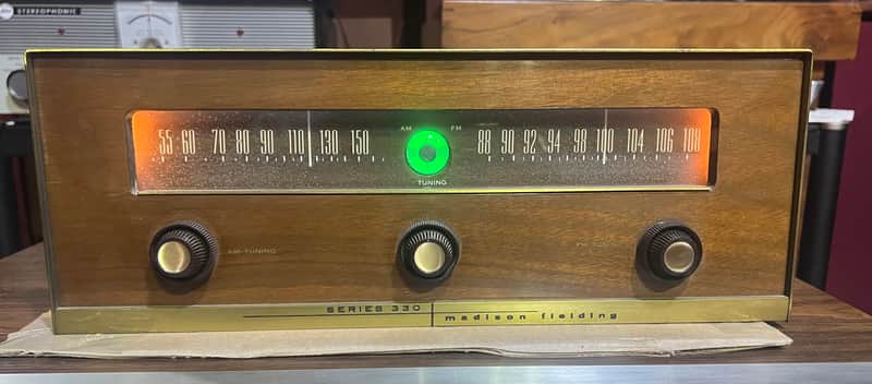 Madison Fielding 330 Stereophonic FM-AM Tube Tuner, Working Condition image 1
