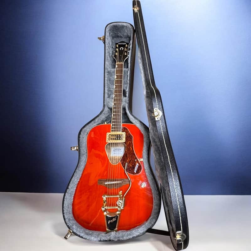 Lovely Gretsch G5034TFT Rancher Electro Acoustic in Savannah Sunset w/Gretsch Hard Case image 1