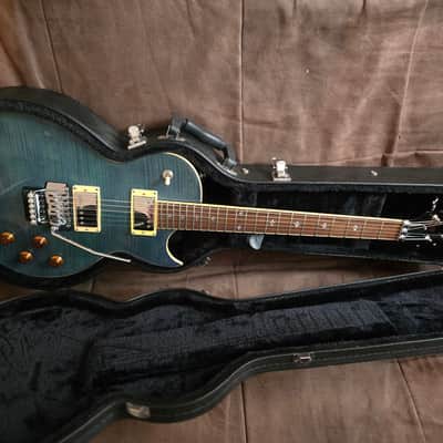 Xaviere Pro XV-555 Guitar - Blue Flame Top Maple image 6